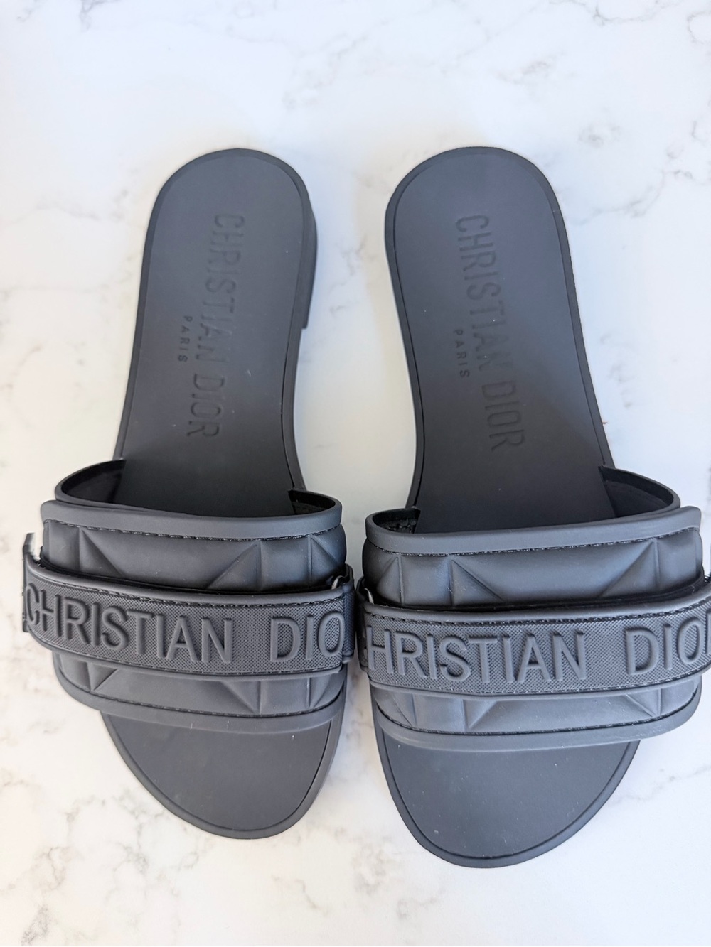 Dior Black Slide Sandals size 7 - Picture 2 of 7